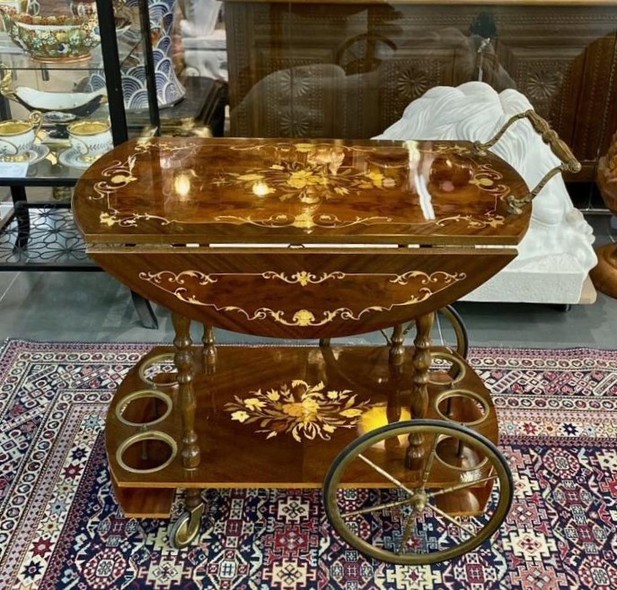 Antique serving table