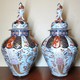 Pair of porcelain "ginger" vases in the Japanese style