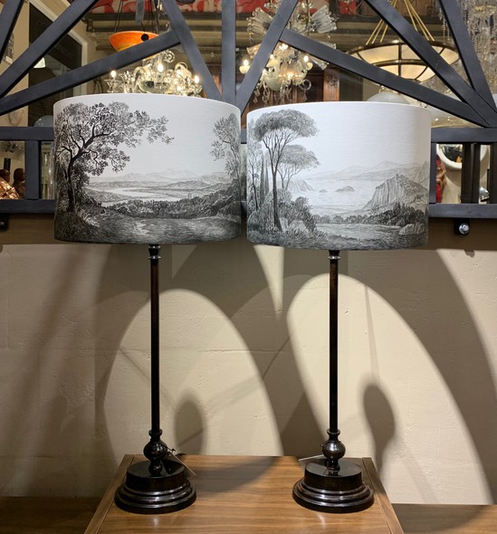 Paired table lamps