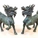 Парные скульптуры Китайских единорогов "Цилинь"