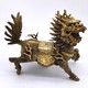 Paired sculptures of Chinese unicorns "Qilin"