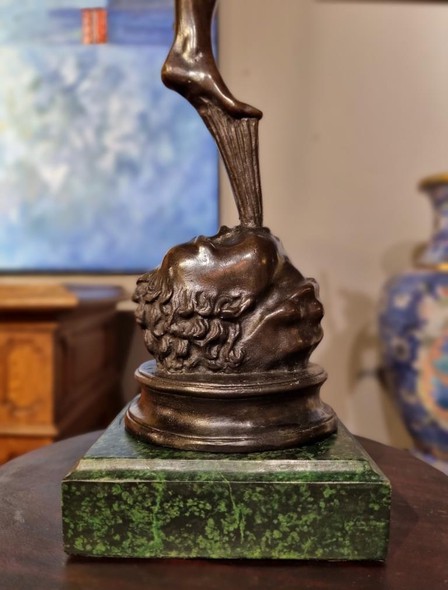 Antique sculpture "Flying Mercury".