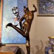 Antique sculpture "Flying Mercury".