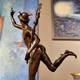 Antique sculpture "Flying Mercury".