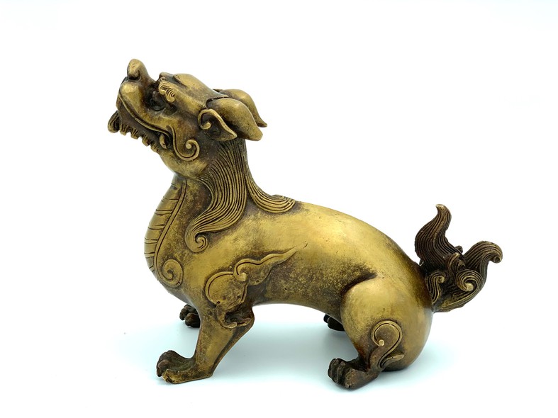 Antique sculpture "Qilin"