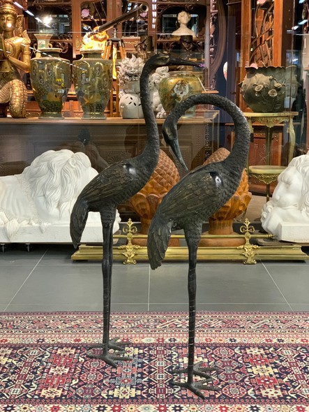 Pair sculpture "Cranes"