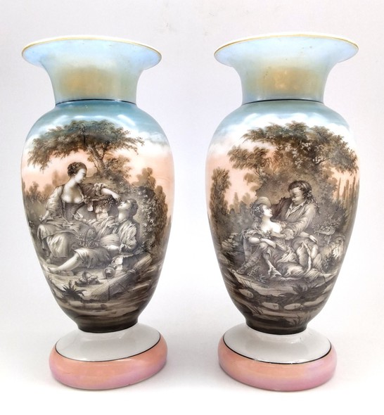 Rare pair of vases