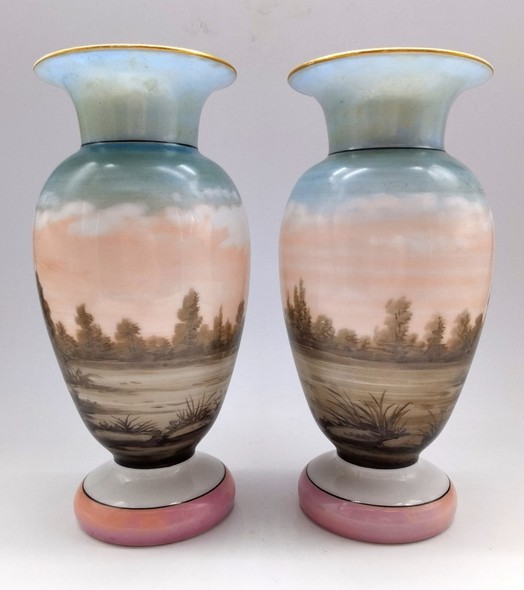 Rare pair of vases