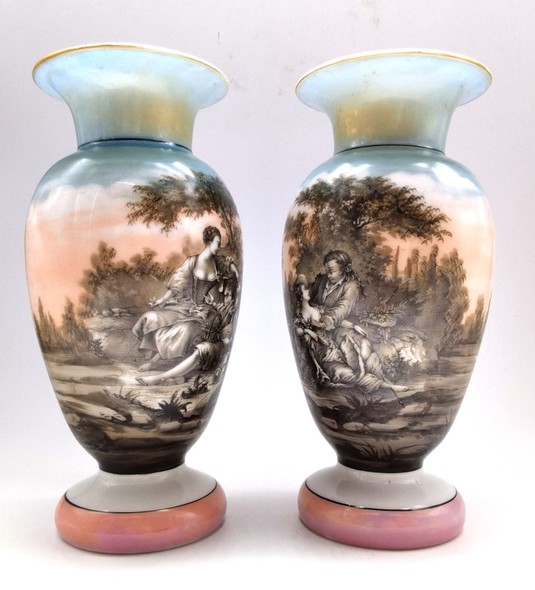 Rare pair of vases