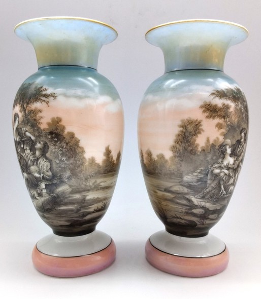 Rare pair of vases