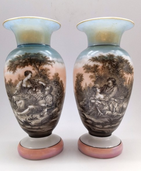 Rare pair of vases