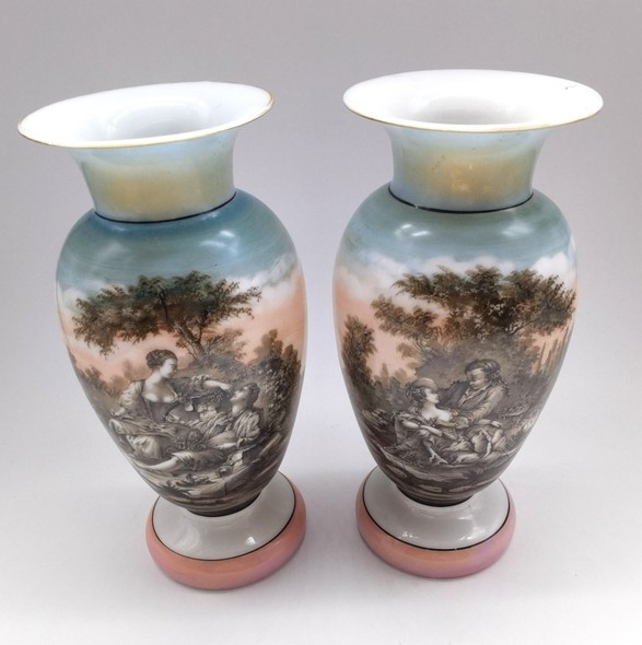 Rare pair of vases