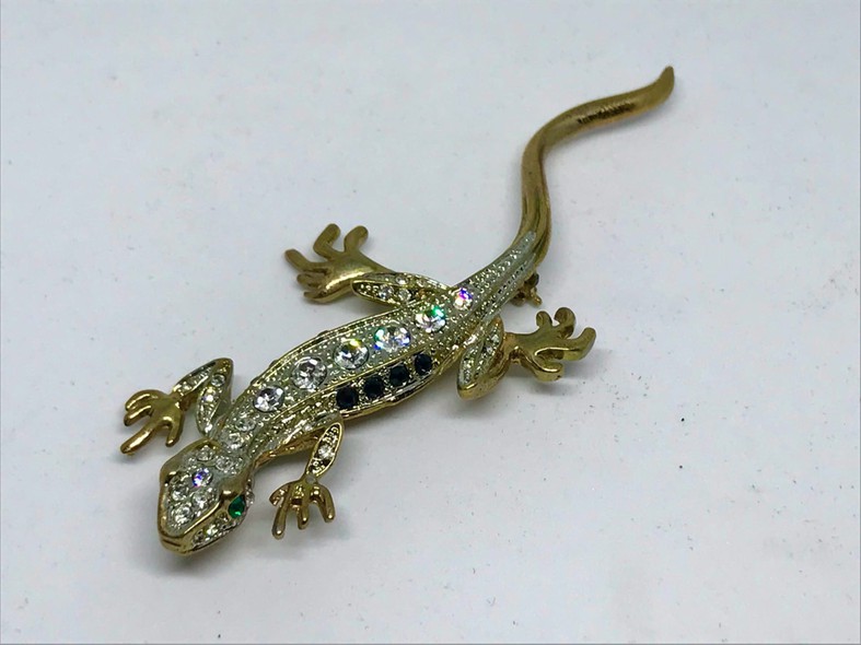 Vintage brooch "Lizard"