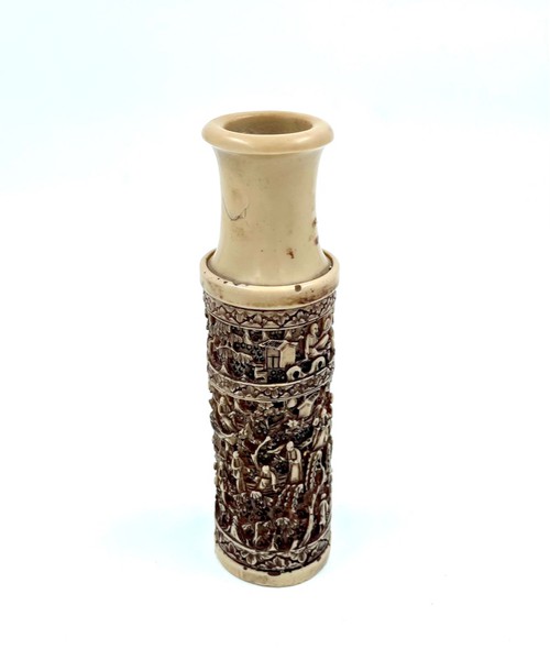Antique bone vase