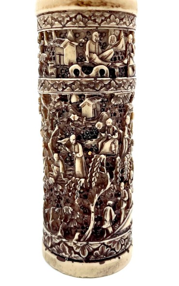 Antique bone vase