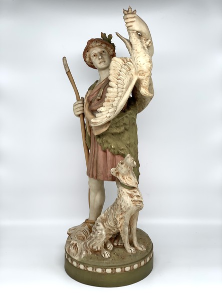 Antique sculpture "Hunter"