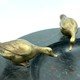 Antique business card holder "Ducks at the watering hole"