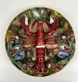 Antique dish with lobster