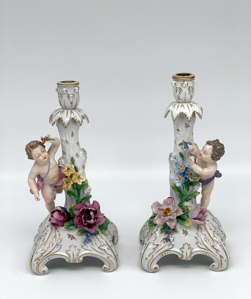 Pair antique candelabras Louis XV