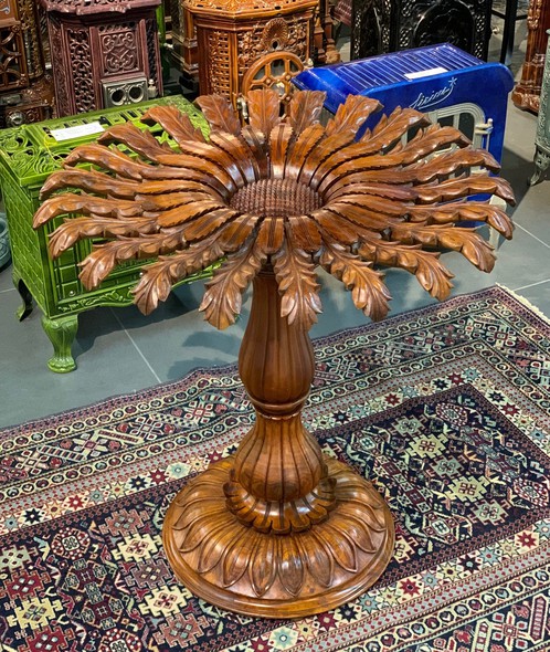 Antique table "Flower of the Sun"