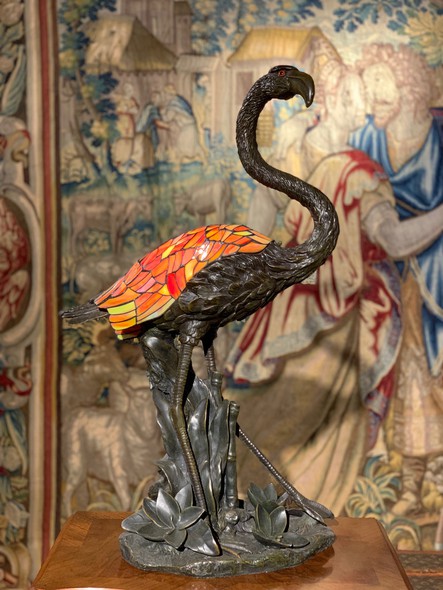 Антикварный светильник "Фламинго"
