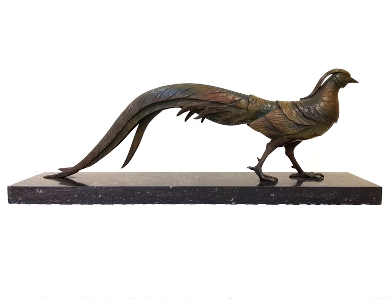 Large antique sculpture "Pheasant"