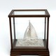 Ship model in a glass box