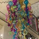 Unusual vintage chandelier in the style of Daily Chihuly