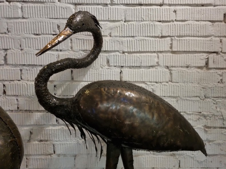 Paired sculptures "Herons"
