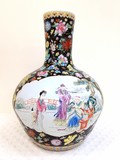 Rare porcelain vase "Famille Rose"