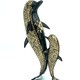 Vintage sculpture "Dolphins"