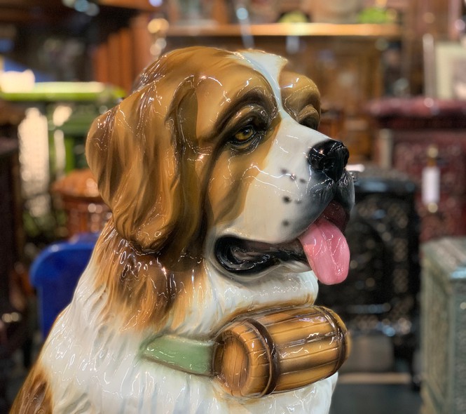 Vintage sculpture "St. Bernard"