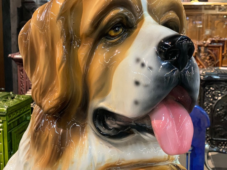 Vintage sculpture "St. Bernard"