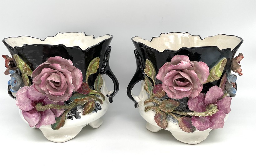 Vintage pair of vases