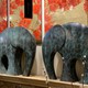 Винтажные парные скульптуры «Слоны»