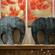 Винтажные парные скульптуры «Слоны»
