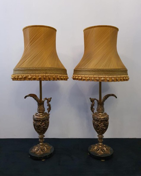 Antique pair lamps