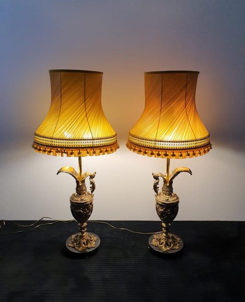 Antique pair lamps