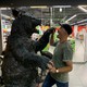 Большая бронзовая скульптура медведя