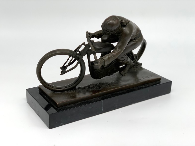 Vintage sculpture "Biker"