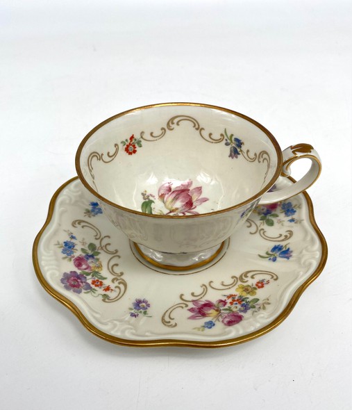 Antique Reichenbach tea trio