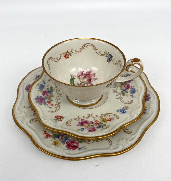 Antique Reichenbach tea trio