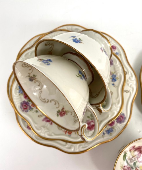 Antique Reichenbach tea trio