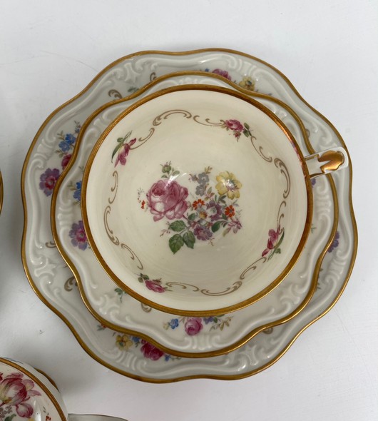 Antique Reichenbach tea trio