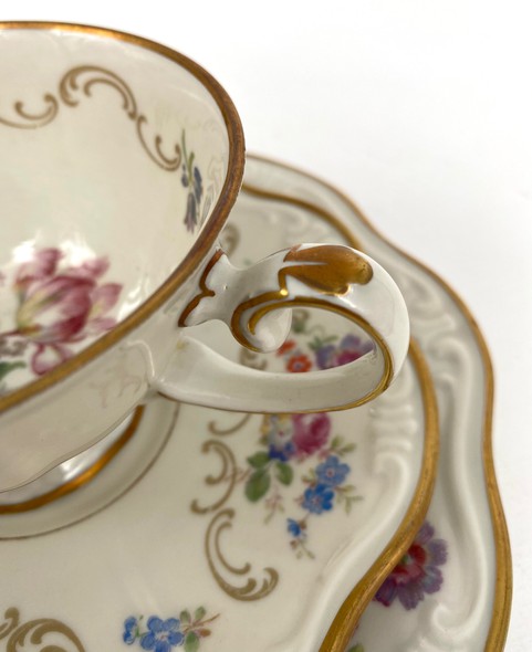 Antique Reichenbach tea trio