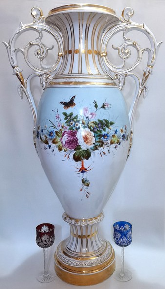 Antique porcelain vase IFZ, Alexander II, 19th century