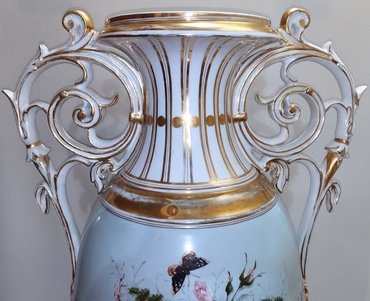 Antique porcelain vase IFZ, Alexander II, 19th century