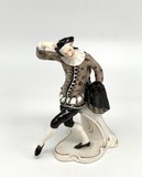 Antique sculpture «Dancer from the Comedy Del Arte», Nymphenburg