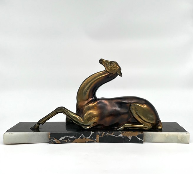 Antique sculpture "Golden antelope"