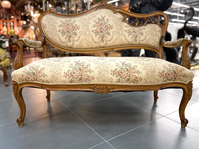 Antique rococo sofa